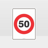 Custom Metal Sign,50 Kph Speed Sign